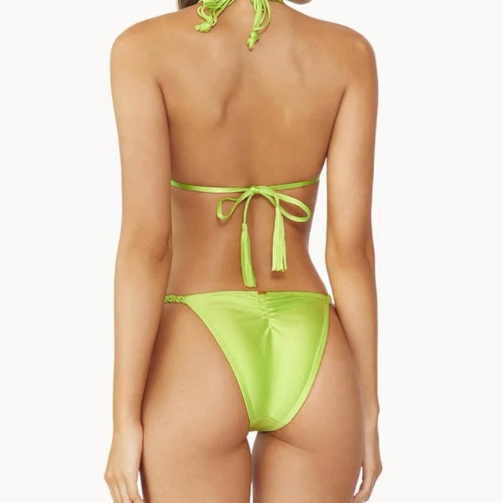 PQ swim Mila bathing suit Lime (Super Hot Color) set top and bottom NWT M and L - Picture 3 of 14